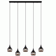 Lexi Lighting-Kasanita 5 Lights Pendant Light- Black